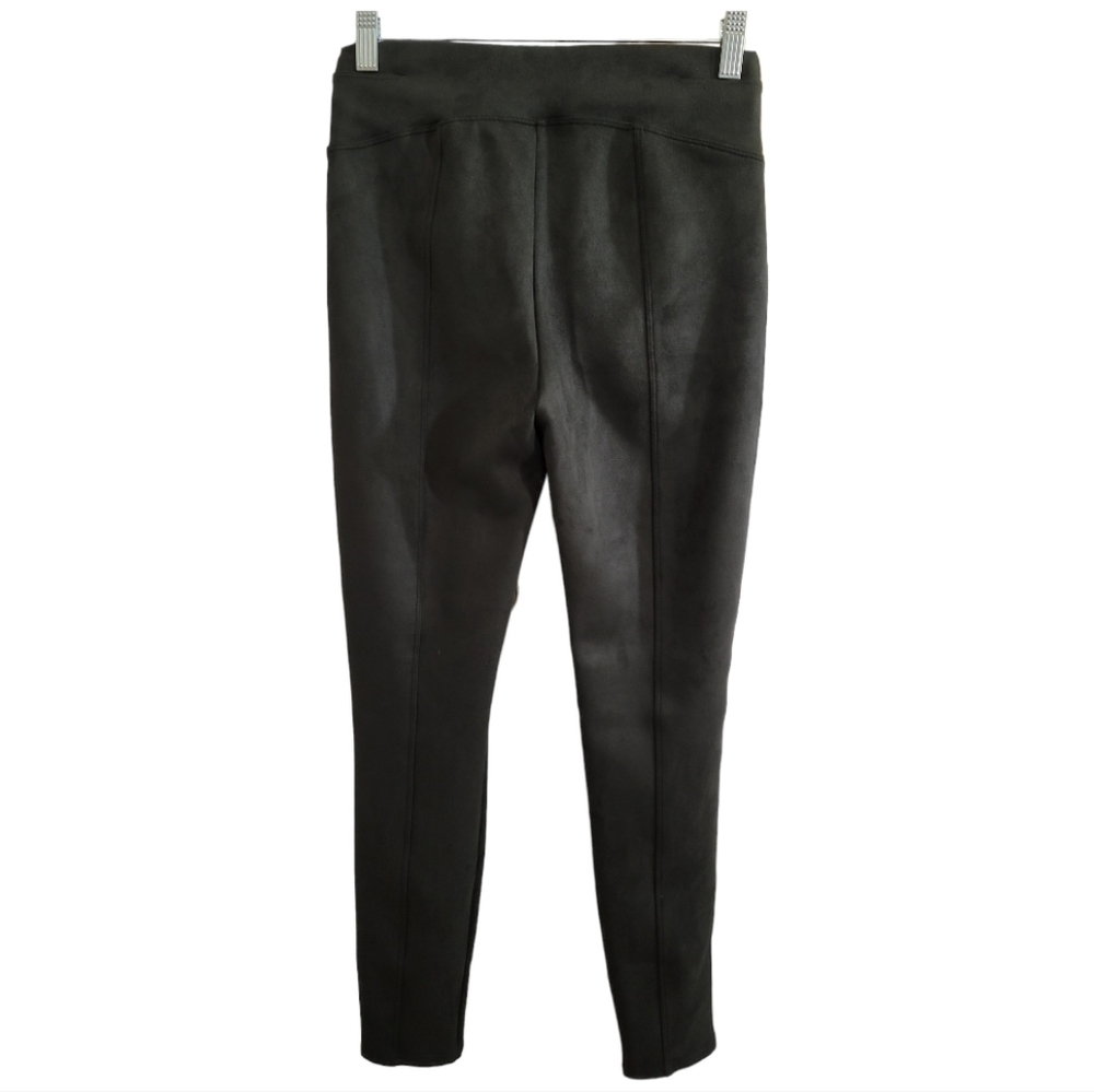 SPANX Faux Suede Leggings in Olive Small - Picture 4 of 7